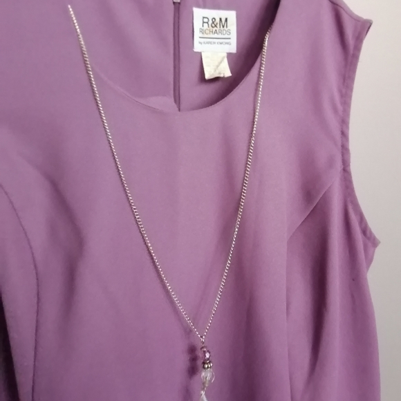 R&M Richards by Karen kwong light purple dress - Picture 5 of 6